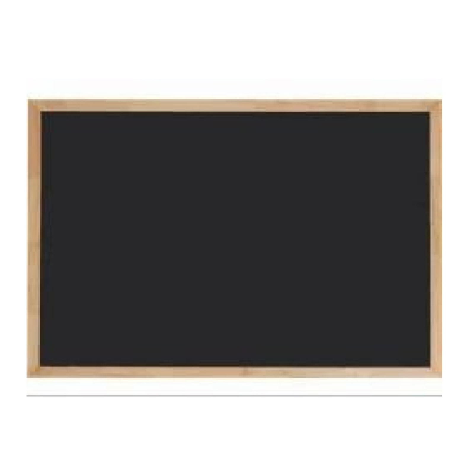 Wooden framed rectangular blackboard wall-mounted chalkboard with natural wood border for classrooms, offices, cafés and display signage by Elite Writing & Display