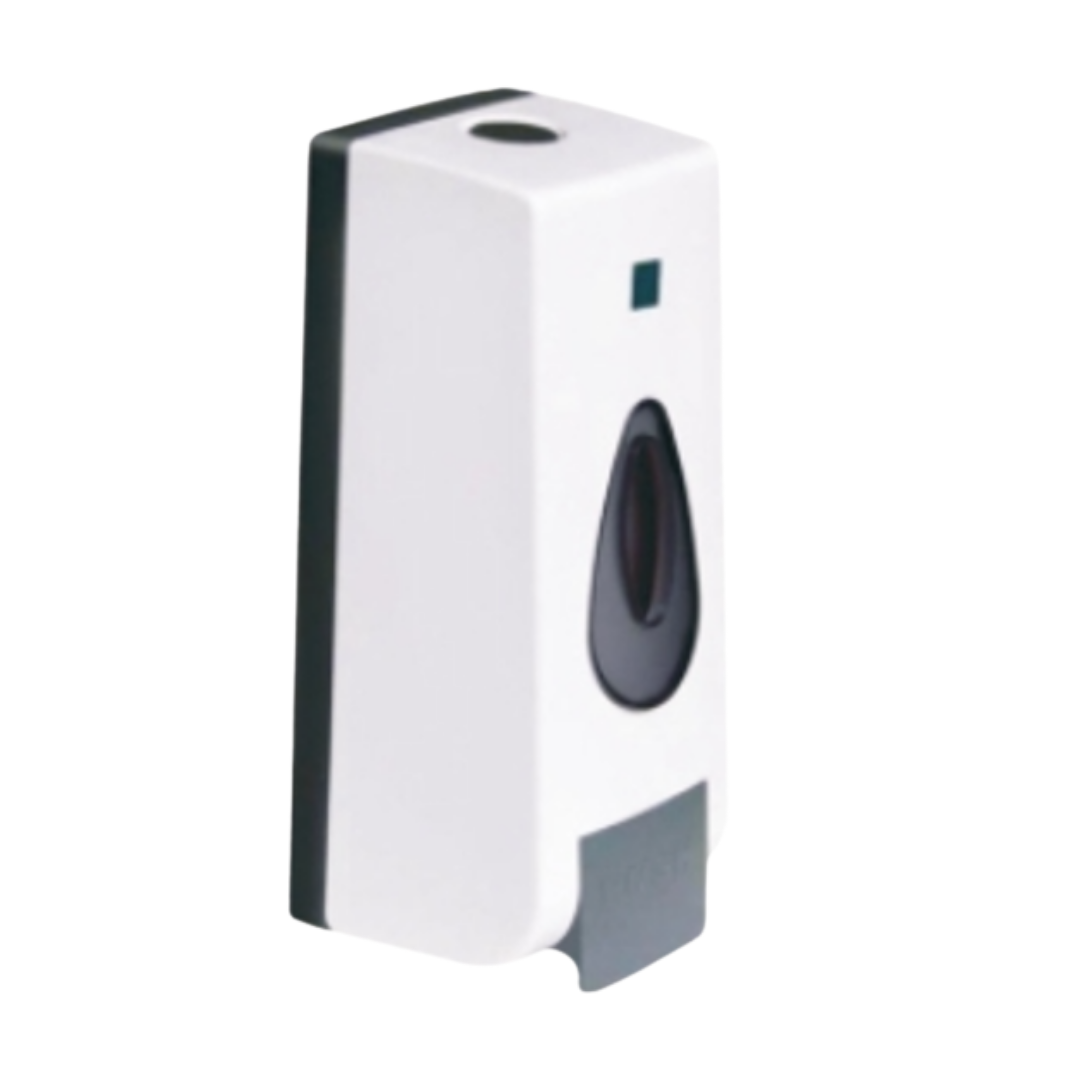 White automatic touchless hand sanitizer dispenser with infrared sensor