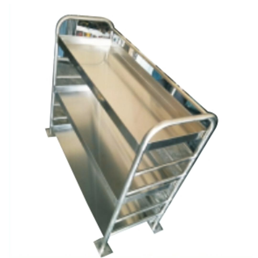 Stainless steel multi-level food serving tray rack