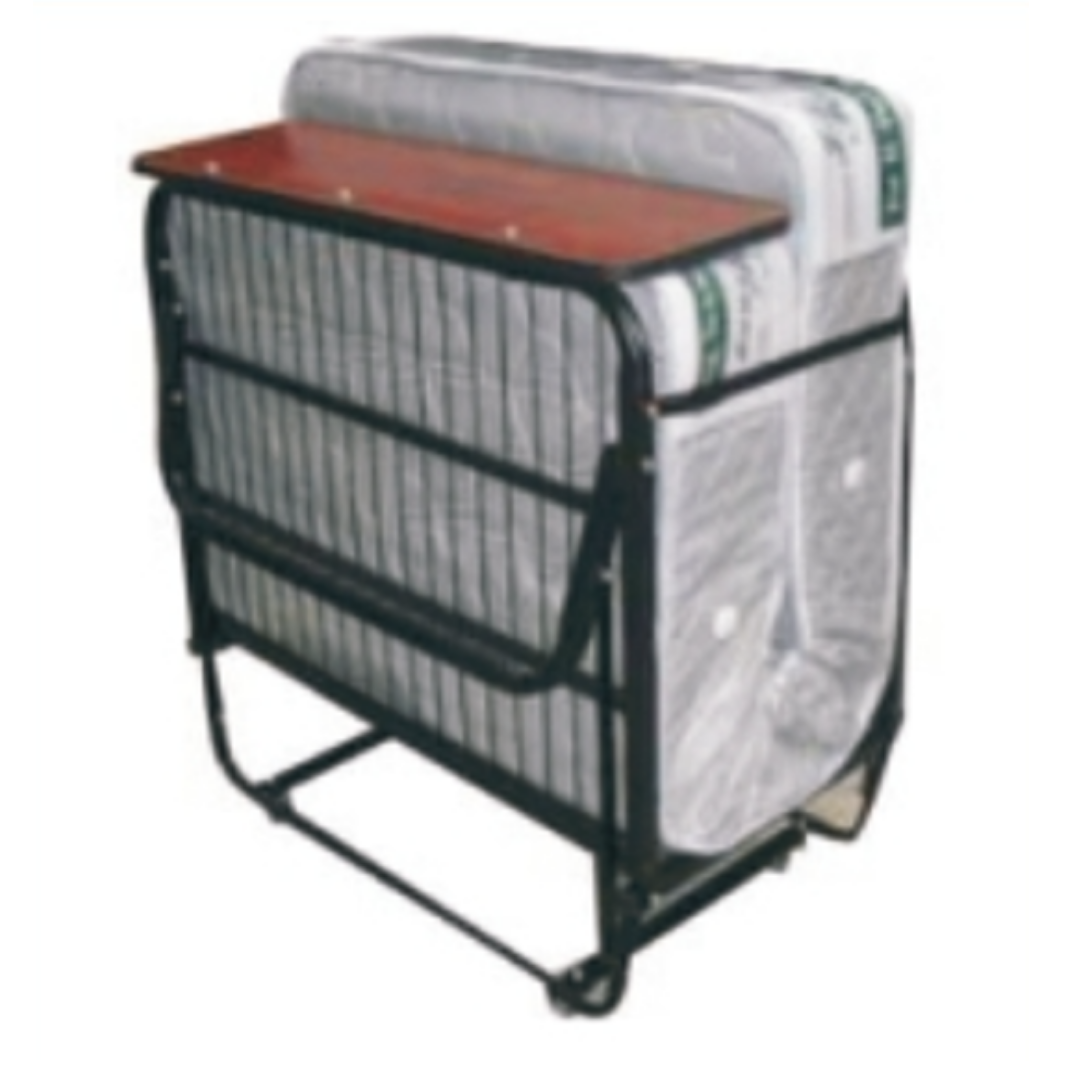 Commercial waste bin trolley with covered trash container