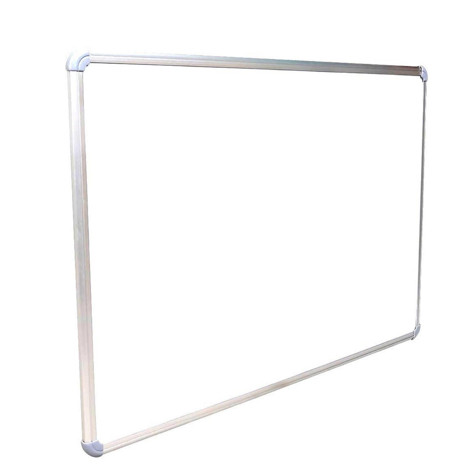 Large wall mounted magnetic whiteboard with silver aluminium frame for offices, classrooms, and meeting rooms by Elite Writing & Display