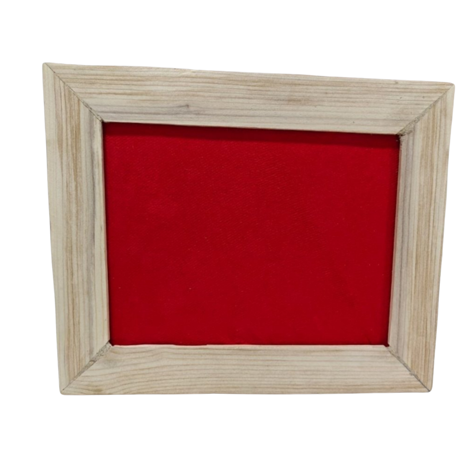 Red fabric wooden frame pin-up notice board manufactured by Elite Writing & Display for schools, offices, homes, restaurants, and educational institutions.