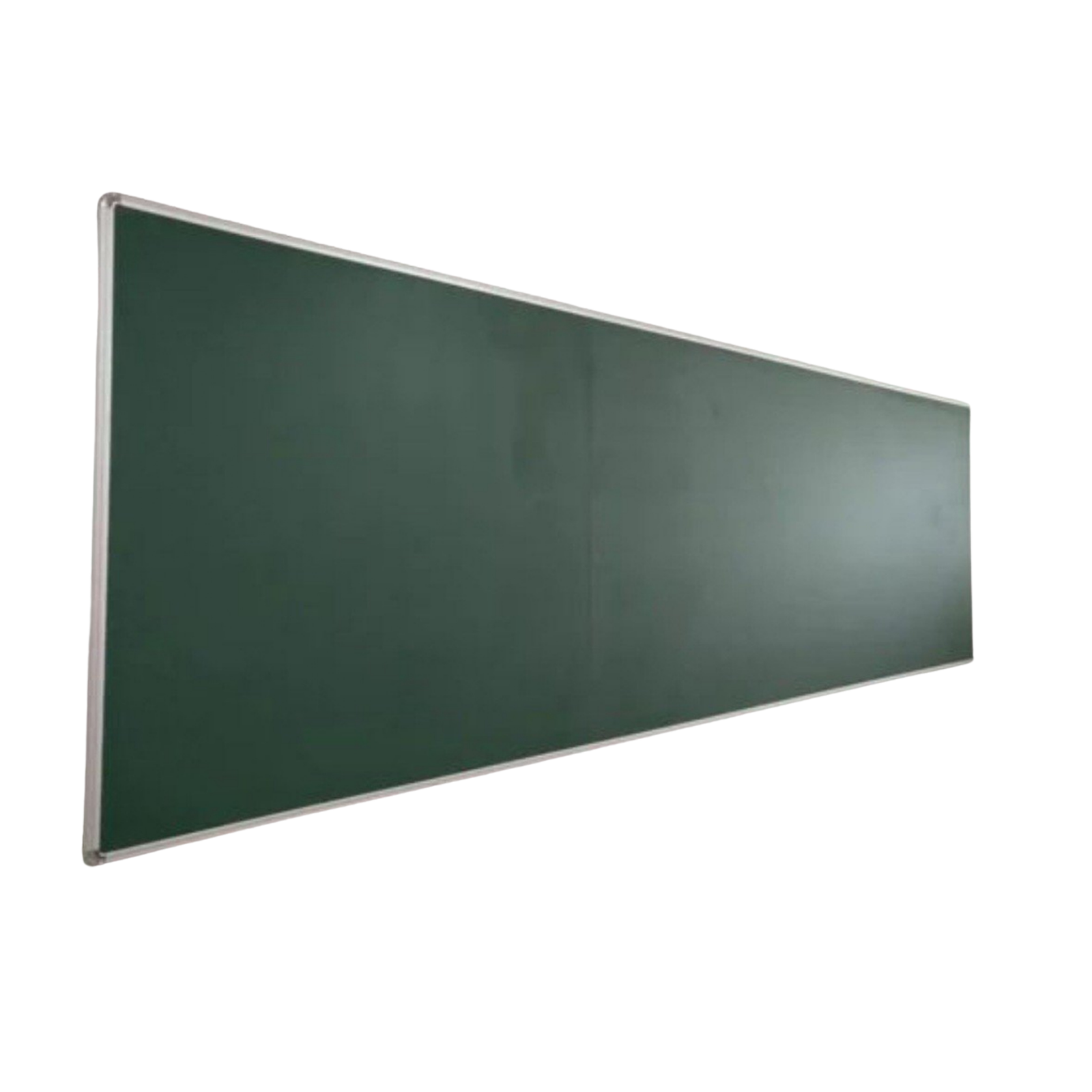 Elite Writing & Display large green chalkboard with a slim aluminium frame and spacious writing surface.