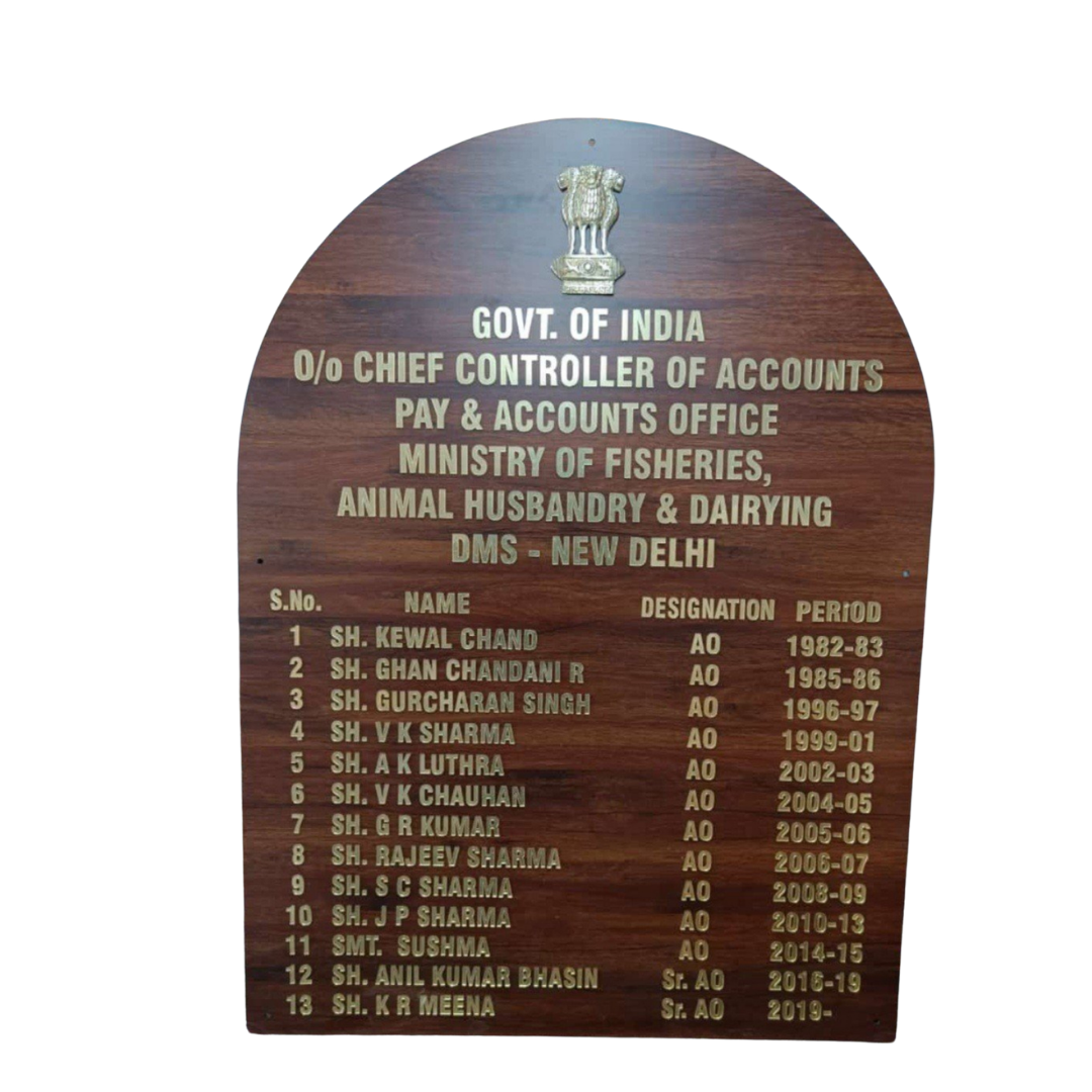 Karnataka State Allied and Healthcare Council chairpersons commemorative display board