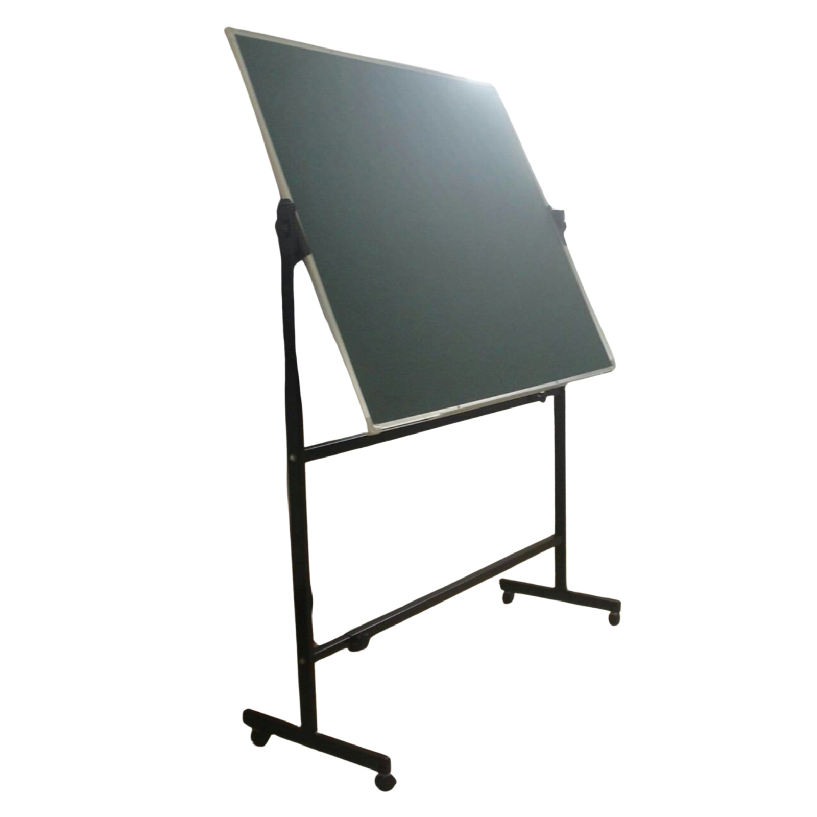 Double-sided revolving display board with adjustable angle, sturdy metal stand, and writing surface by Elite Writing & Display for classrooms, offices, and training centers.